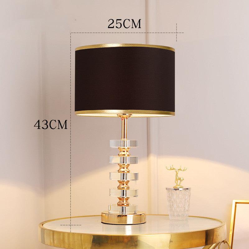 Light Luxury Crystal Table Lamp Postmodern - Elva Jade's Corner