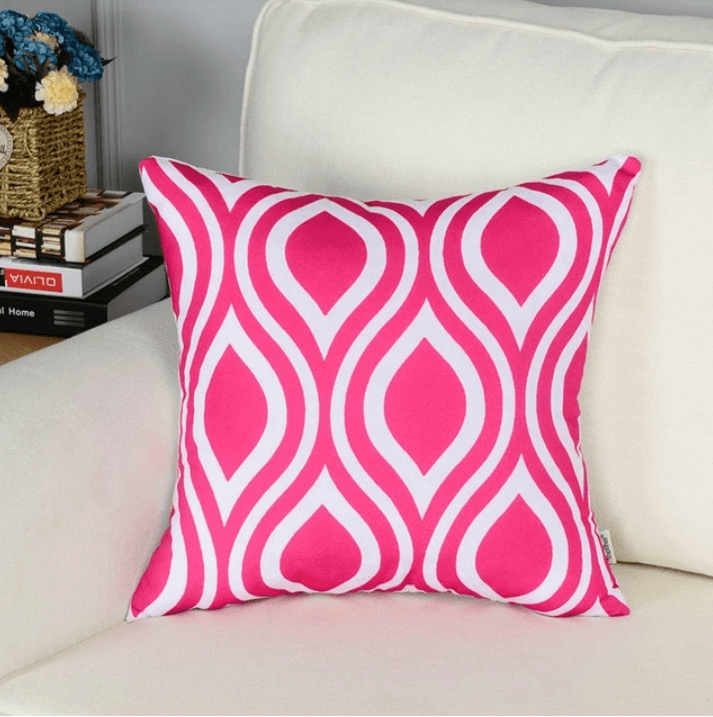 Geometric short plush pillowcase cushion cover - Elva Jade's Corner