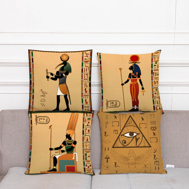 West Mount Egypt Ancient Egyptian Linen Pillowcase