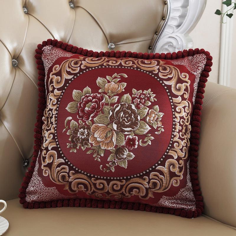 Embroidered Jacquard Cushion Cover - Elva Jade's Corner