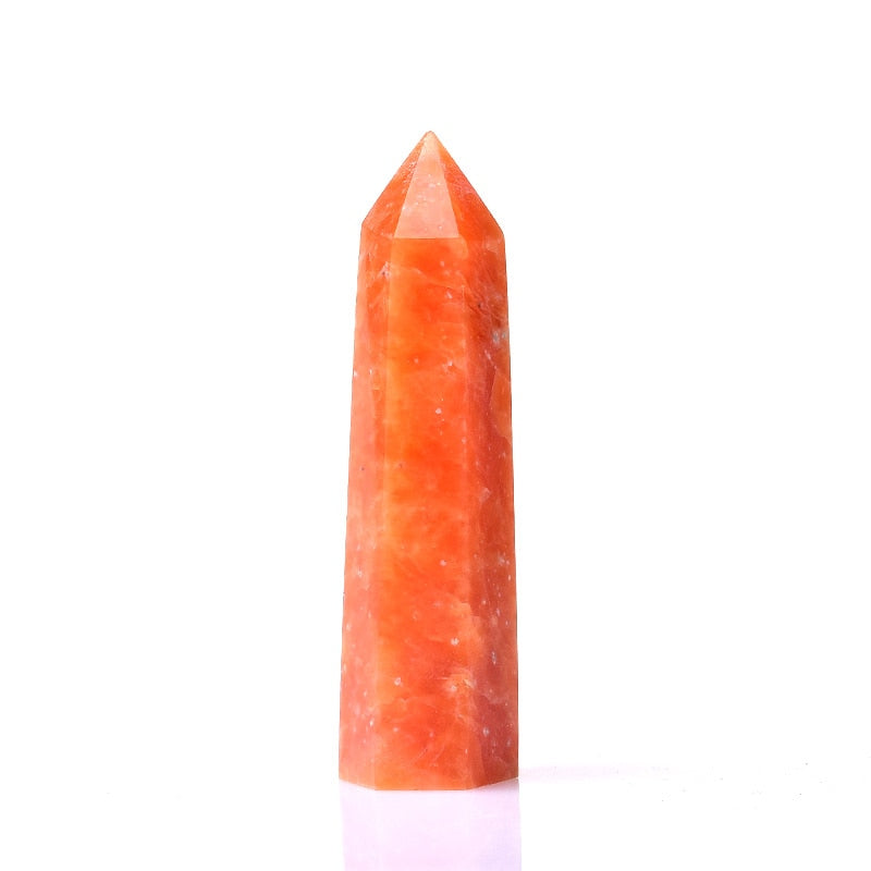 Natural Crystal Point Sunstone Healing Stone