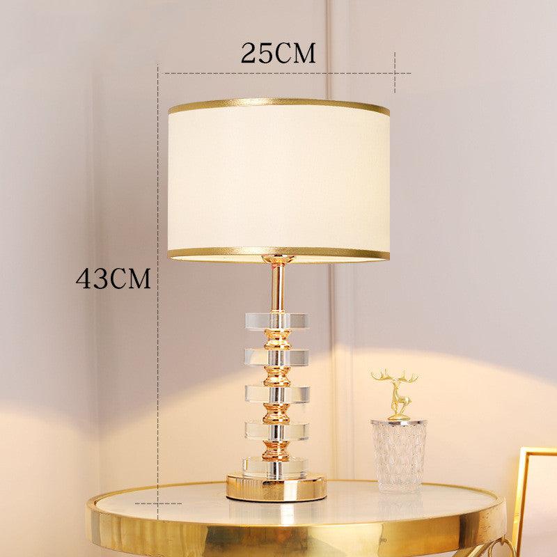 Light Luxury Crystal Table Lamp Postmodern - Elva Jade's Corner