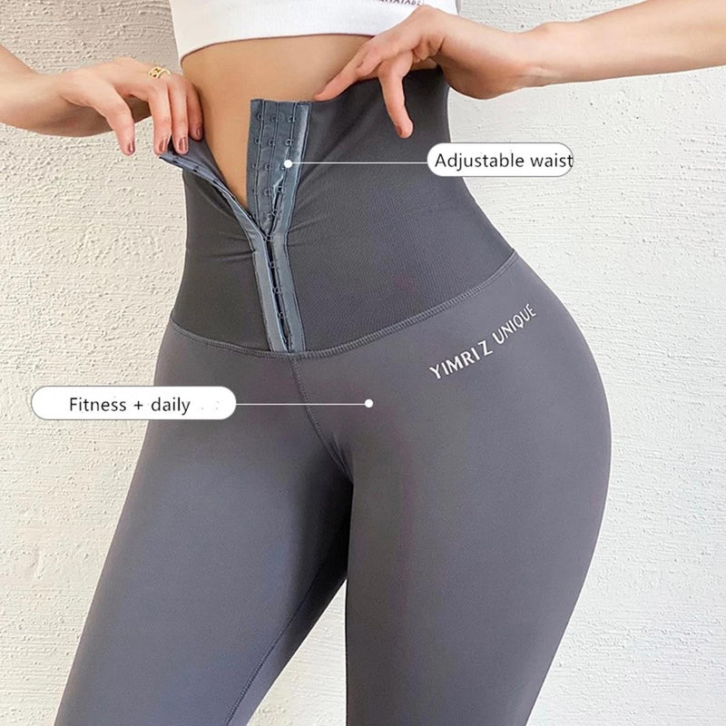 Corset Fitness Leggings Women's Outer Wear Tummy Control