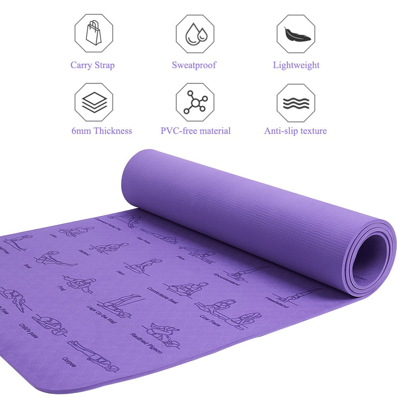 Yoga Mat Fitness Yoga Mat For Men And Women Non-slip