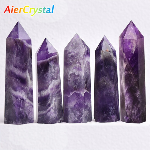 Natural Amethyst Point Crystal Healing Energy Stone