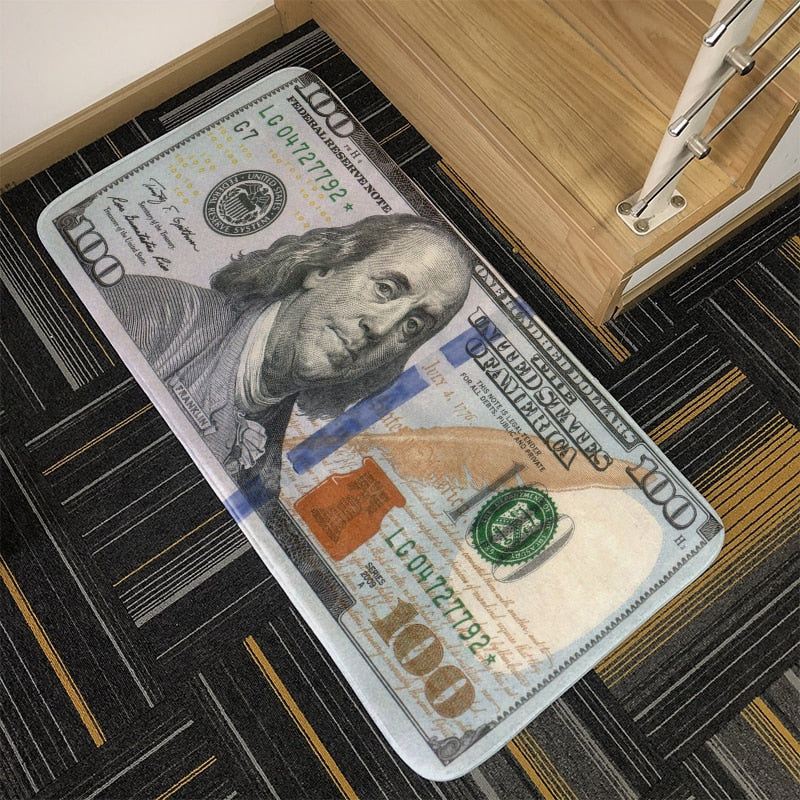 Dollar Banknotes Carpet  Non-Slip