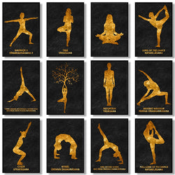 Yoga Warrior Dance Meditation Canvas Paintings