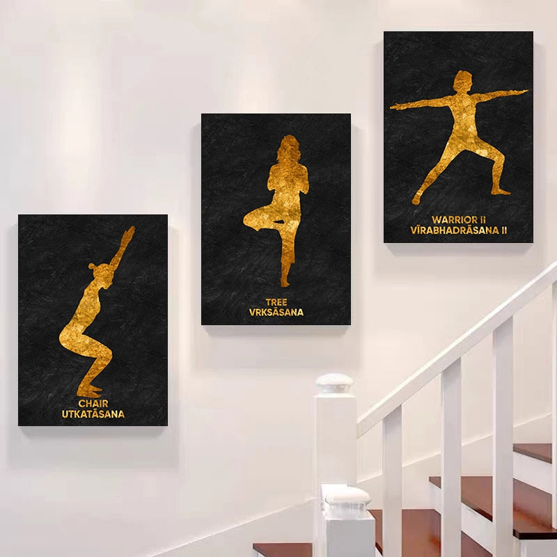Yoga Warrior Dance Meditation Canvas Paintings